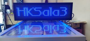 Running Text Biru 20x70cm Wifi Outdoor