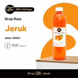 Sirup Jeruk Orange Oren 640ml Minuman Gkc Heritage