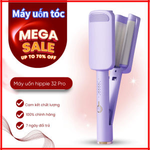 Máy Uốn Tóc Xoăn Sóng Nước 32 Pro 2025 3 Trục Lọn To Cao Cấp Máy Làm Xoăn Sóng Nước Chỉnh Nhiệt Tạo Kiểu