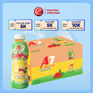 Nước Sơ Ri Thạch Dừa A7 450ml - Thùng 24 Chai