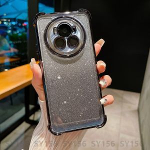 Ốp lưng Honor Magic 6 5 Pro 4 Pro 5G Magic6Pro Magic6 Pro Ốp lưng bảo vệ carema đệm hơi dày chống sốc thẩm mỹ sang trọng trong suốt chống rơi
