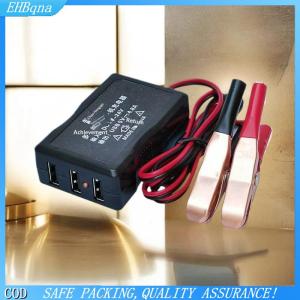 [COD] 1Pcs 12V 24V To 5V Emergency Power USB Adapter With 3USB Ports And Battery Clip For High-Efficient Phone Charging