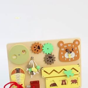 CE/CPCs Hot-Selling Wooden Multifunctional Busy Board Montessori Childrens Early Education Educational Toy