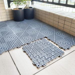 Interlocking PVC Anti-Slip Floor Mat/Thickened Waterproof Pad for Pool Kitchen Bathroom ToiletLocal Stock