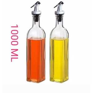 (COD) TEMPAT MINYAK GORENG KACA TEMPAT MINYAK TERBARU 800 ML DENGAN PENUTUP MODEL POURER