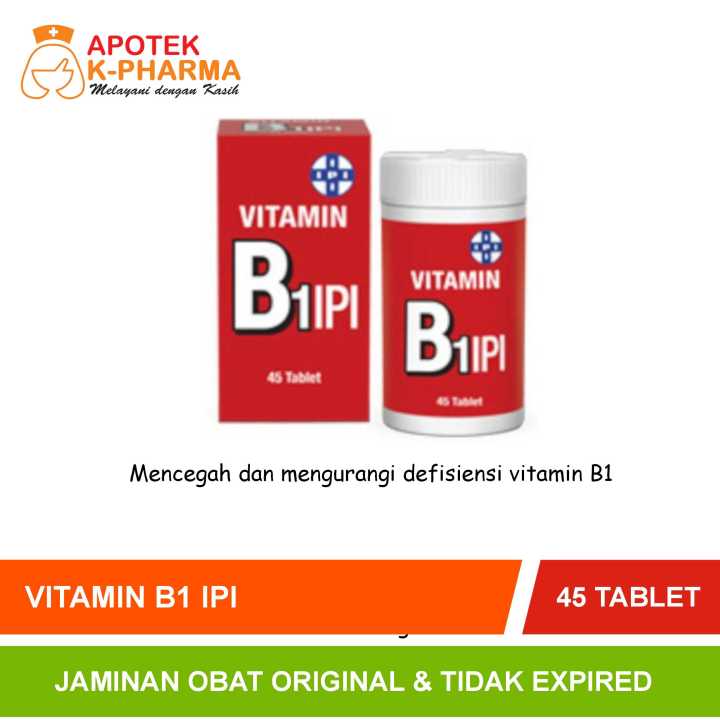 Vitamin B1 IPI Isi 45 Tablet Obat Original