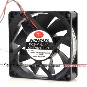 Superred CHB7024EB-O 24V 0.14A 7cm 7020 2-Wire Converter Fan