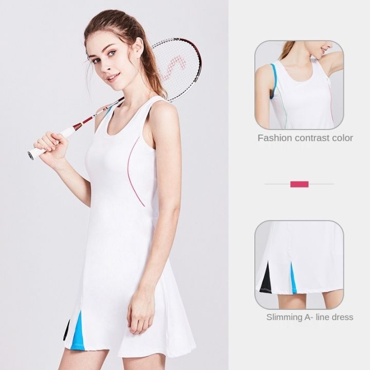 Sport Dress White Clothes Tennis Skirts Golf Clothes Woman Badminton Skirt  Tennis Dress Girl Women Padel Cheerleading Pathwork