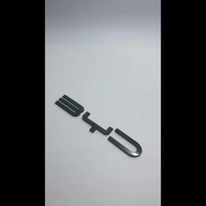BYD ATTO3 YUAN PLUS 3D ABS Sticker Car Front Emblem Badge Decals For BYD act 3 Black Badge Logo Emblem Cover Car-Styling