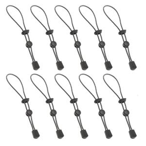 10PCS Elastics Camping Rope with Quick Connecting Hook Suitable for Tent Fastening and Hiking Poles Storage Outdoor Use