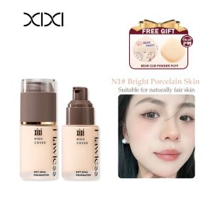 XIXI Liquid Foundation BB Concealer(Free Gift) Cream Matte Poreless Waterproof Face Makeup