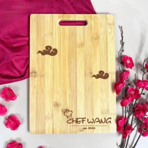 [SG] Personalised Customised Wooden Chopping Board Chinese New Year CNY 2026 Engraved Lunar New Year Gift