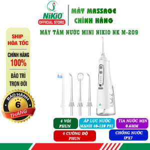 Máy Tăm Nước Cầm Tay Nikio NK-M209 - Áp Lực Mạnh Dung Tích Lớn 310ml Làm Sạch Kẽ Răng Vệ Sinh Răng Miệng Hiệu Quả