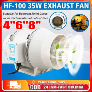 【Ready stokCOD】4"6"8"Kipas Angin Buang Diam Ekstraktor dinding jendela toilet mountable Exhaust Fan tekanan meningkatkan Fan ventilator kamar mandi ventilasi udara