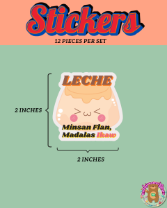 Funny Handmade Sticker set - 12 pieces per set - Waterproof and Scratchproof - Gift and Souvenir