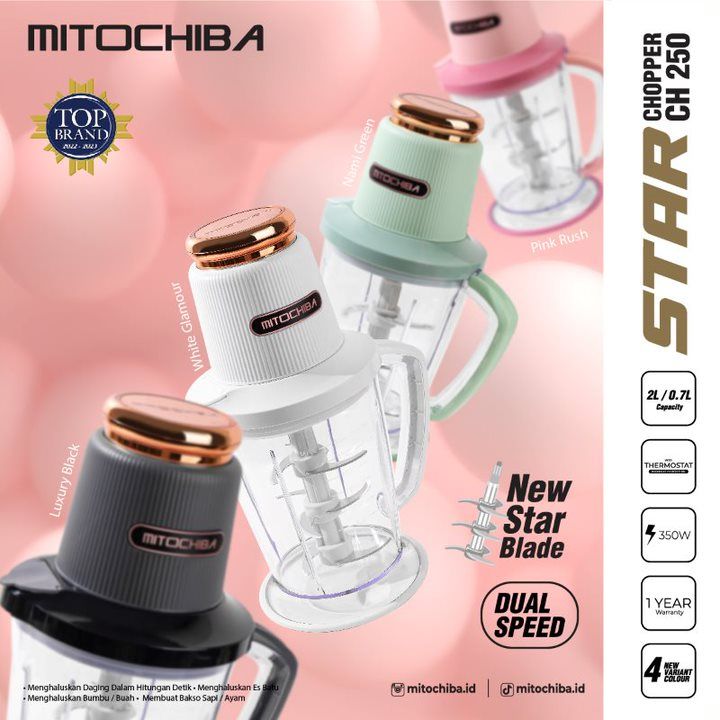 Mitochiba Mito Food Chopper CH250 CH 250 CH-250 GARANSI RESMI | Lazada ...