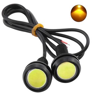 Bóng Đèn LED 23mm Mắt Đại Bàng Bộ 2 Chiếc Dùng Thay Thế Dự Phòng Đèn Ban Ngày/ Tín Hiệu/ Sương Mù Cho Xe Máy Ô tô Xe Tải