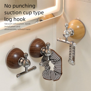 XGA38 Waterproof Suction Cup Hook Traceless Detachable Kitchen Storage Hook Multipurpose Powerful Vacuum Bathroom Towel Hooks For KeyLoofahBag