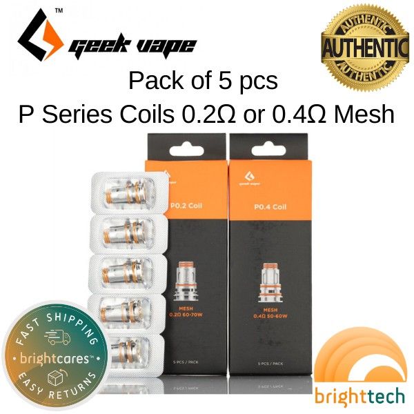 Geek Aegis Boost Pro Replacement P Series Coil Mesh 0.2ohm or 0.4ohm ...