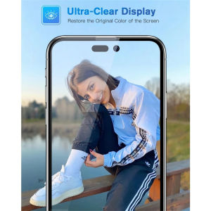 LITECHIC Black Diamond Tempered Glass HD Tempered Film Premium Screen Protector for iPhone X 11 12 13 14 15 16 PLUS PRO MAX