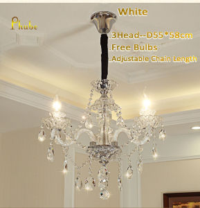 Phube Light Modern K9 Crystal Chandelier Pendant Ceiling Lighting Fixture with 5-Light Champagne Crystal Chandelier