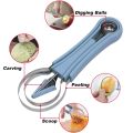 4 In 1 Watermelon Slicer Cutter Scoop Fruit Carving Cutter Fruit Platter Fruit Dig Pulp Separator Kitchen Gadgets Acces. 