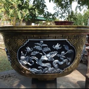 Khuôn đúc chậu cảnh Tròn 32 Chất liệu nhựa ABS cao cấp Dùng làm chậu cây cảnh xi măng bonsai ngoài trời