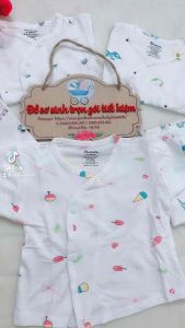 Áo cho bé sơ sinh chất thun lạnh trắng rất mát-12Kg