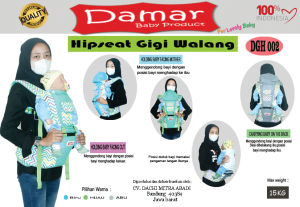 Gendongan Bayi Murah Hipseat Gigi Walang (DGH002)