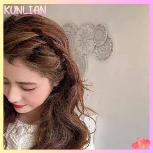 [KUNLIAN] Flocked Bangs Hair Clip Headwear Duckbill Hair Claws Barrettes Vintage Hair Clips Hairgrip Braided Fashion Hairpins Hair Accessories Headwear