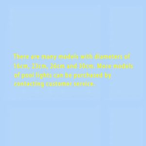 Pool lights underwater LED decorative lights IP68 waterproof RGB landscape water park hot spring pool accessories