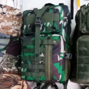 Tas Ransel Model Libanon Terbaru / Loreng Malvinas Hitam / Hijau