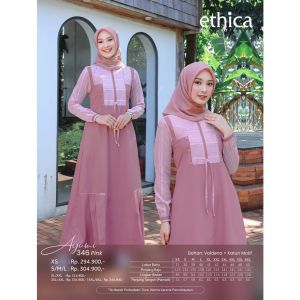 AKN - Ethica Ayumi Koleksi AKN Gamis Remaja / Baju Muslim Wanita / Baju Gamis Muslim / Baju Dewasa Kekinian