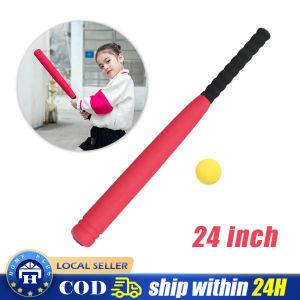 Eva Baseball Bat Children Sponge Baseball Bats Sports Baseball Bat 24 Inch Ball Set Portable Sponge Baseball Bat for Teenagers Kids Adults