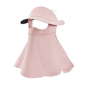 LUMIYA Toàn bộ khuôn   nạ chống nắng Lụa băng UPF50 + Khăn quàng cổ chống tia cực tím  3D  nạ che nắng Mùa hè