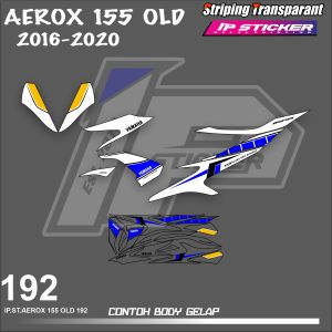 AEROX 155 OLD 2016-2020 (COD) STIKER STRIPING MOTOR YAMAHA AEROX LAMA 155 - STIKER LIST GRAFIK SIMPLE WARNA VARIASI DESAIN RACING HOLOGRAM DAN TRANSPARAN BISA COD IP.KODE 192