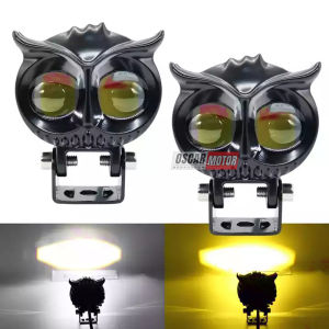 LAMPU OWL LENSA TEMBAK KUNING FLASH AND STAY