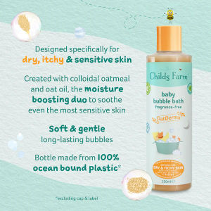 Childs Farm OatDerma™ Baby Bubble Bath Fragrance-Free 250ml