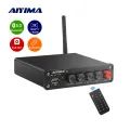 Aiyimaบลูทูธ 5.0 TPA3116 เครื่องขยายเสียงซับวูฟเฟอร์ 50wx2 + 100 วัตต์USBไฮไฟสเตอริโอดิจิตอล 2.1 เสียงลำโพงเครื่องขยายเสียงพลังเสียงแอมป์. 