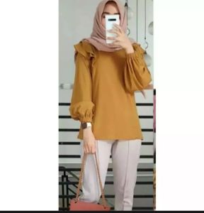 ATASAN KEKEY BLUS/ATASAN/BLUS/CERINKEL AIR FLOWER/CEREP/FASHION WANITA TERBARU