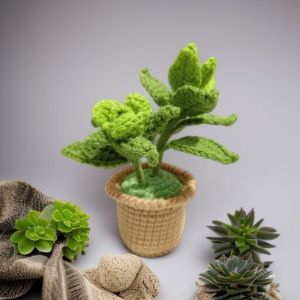 Chậu hoa len mini – Món quà xinh xắn cho ngày hè 🌿🌸