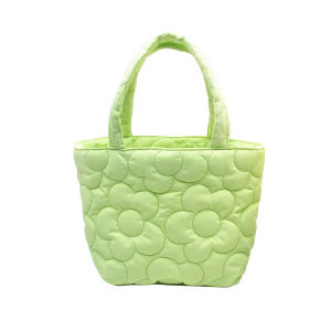 กระเป๋า Tote ลายดอกไม้สุดน่ารัก ซอฟท์เคส ขนาดกลางสะพายไหล่ได้ น่ารัก มี 3 สี แมทช์ง่าย