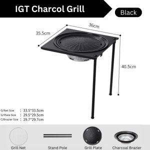 IGT Camping Table Portable Camping Tactical Table Foldable Picnic Table BBQ Camping Khemah