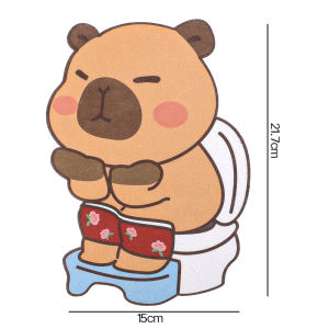 Cartoon Toilet Deodorant Sticker Cartoon Deodorizing Self-adhesive Home Stickers Kitchen Desk Bathroom Posters Fragrance Wall Tape