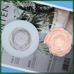 Ginca Khuôn làm bánh xà phòng nến hoa hồng 3D khuôn làm xà phòng bằng silicon tự làm thủ công