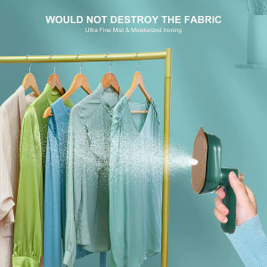 Mini Steam Iron Rotatable Wet Dry Portable Clothes Garment Steamer Home Travelling Ironing Titanium Panel