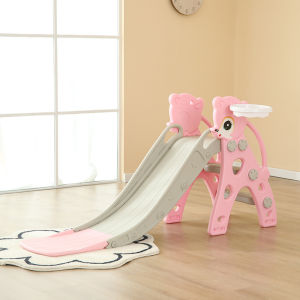 Kid Indoor Slide And Swing Indoor Playground Gym Kids Slide Baby Slide Playground For Kids Single Toddler Family Cartoon