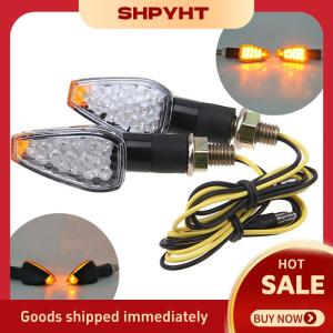 SHPYHT✨ 14LED Motorcycle Turn Signal Lamp Amber Light Indicator Universal 12V