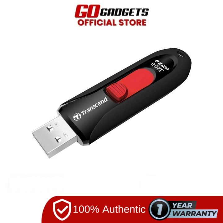 Transcend 32gb Jf590 Flash Drive USB 2.0 Push Type Capless Ts32gjf590k ...