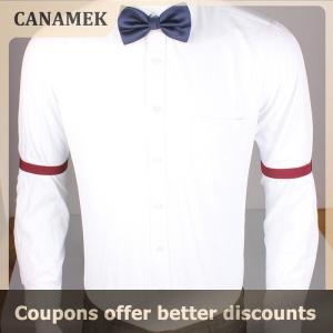 【 CANAMEK 】 Elastic Armband Shirt Sleeve Holder Women Men Fashion Adjustable Arm Cuffs Bands